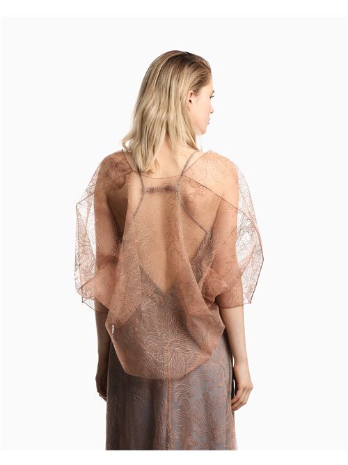 Embroidered tulle cape Emporio Armani | EW004573 AF25409.F3022
